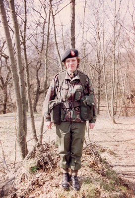 In the army - Mugdock Country Park, 1986